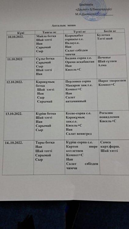 Ас мәзірі